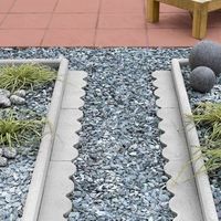 Traditional Scalloped Paving Edging Grey (L)600mm (H)150mm (T)50mm