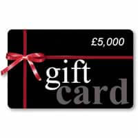 £5,000 Gift Card Store Voucher