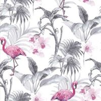 Superfresco Easy Rio Pink Flamingo Metallic Effect Wallpaper