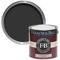 Farrow & Ball Interior & Exterior Pitch Black No.256 Gloss Paint 2.5L