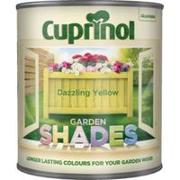 Cuprinol Garden Shades Dazzling Yellow Matt Wood Paint 1L