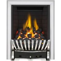 Focal Point Elegance Full Depth Chrome & Black Effect Remote Control Inset Gas Fire