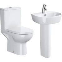Cooke & Lewis San Remo Close-Coupled Toilet & Full Pedestal Basin