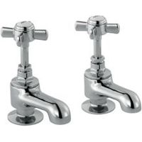 Cooke & Lewis Classic Chrome Hot & Cold Bath Pillar Tap Pack Of 2