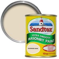 Sandtex Illus White Matt Masonry Paint 0.15L Tester Pot