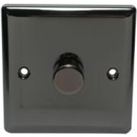 Volex 2-Way Single Iridium Black Dimmer Switch