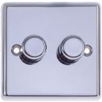 Volex 2-Way Double Polished Chrome Dimmer Switch
