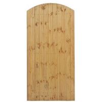 Grange Timber Side Entry Arched Gate (H)1.8m (W)0.9m