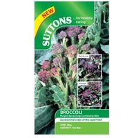 Suttons Broccoli Seeds Purple Sprouting Continuity Mix