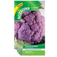 Suttons Cauliflower Seeds Di Sicilia Violetto Mix
