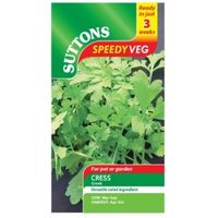 Suttons Speedy Veg Leaf Salad Seeds Cress Greek Mix