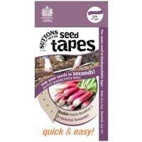 Suttons Seed Tapes Radish Seed Tape French Breakfast Mix
