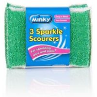Minky Sparkle Metal Scourer Pack Of 3