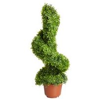 Smart Garden Boxwood Effect Spiral Artificial Topiary Tree 300 Mm