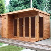 12X8 Combi Garden Room Shiplap Timber Summerhouse & Store With Assembly Service