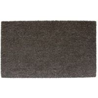 Diall Grey Plain Printed Coir Doormat (L)75cm (W)45cm