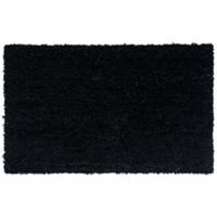 Diall Black Plain Coir Doormat (L)75cm (W)45cm
