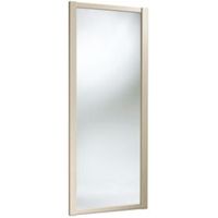Shaker Full Length Mirror Natural Maple Effect Sliding Wardrobe Door (H)2220 Mm (W)762 Mm