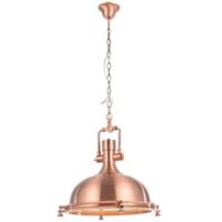 Charly Industrial Copper Effect Ceiling Light