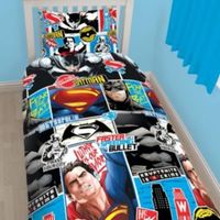 Dc Comics Batman V Superman Reversible Multicolour Single Duvet Set