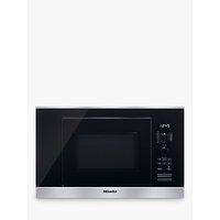 Miele M6032 SC ContourLine Built-In Microwave With Grill, Clean Steel