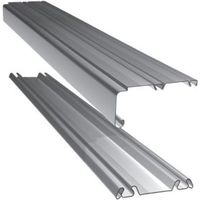 Standard Medium Silver Sliding Wardrobe Door Track (L)2692mm
