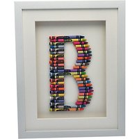 The Letteroom Crayon B Framed 3D Artwork, 34 X 29cm