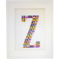 The Letteroom Crayon Z Framed 3D Artwork, 34 X 29cm