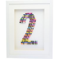 The Letteroom Crayon 2 Framed 3D Artwork, 34 X 29cm