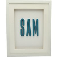 The Letteroom Personalised Name Framed 3D Artwork, 34 X 29cm