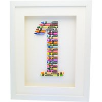 The Letteroom Crayon 1 Framed 3D Artwork, 34 X 29cm