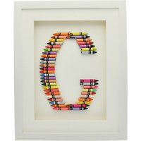 The Letteroom Crayon G Framed 3D Artwork, 34 X 29cm