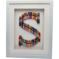 The Letteroom Crayon S Framed 3D Artwork, 34 X 29cm