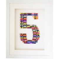The Letteroom Crayon 5 Framed 3D Artwork, 34 X 29cm