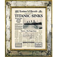 Brookpace, The Versailles Collection - Titanic Sinks Framed Print, 55 X 45cm