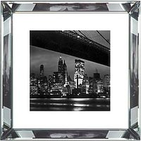 Brookpace, The Manhattan Collection - New York At Night Framed Print, 46 X 46cm
