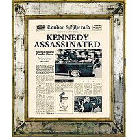 Brookpace, The Versailles Collection - Kennedy Assassinated Framed Print, 55 X 45cm