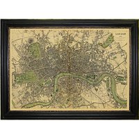 Brookpace, Vintage Maps Collection - London Framed Print, 76 X 107cm