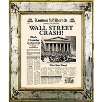 Brookpace, The Versailles Collection - Wall Street Crash Framed Print, 55 X 45cm