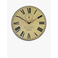 Lascelles Glasgow Station Wall Clock, Cream, Dia.36cm