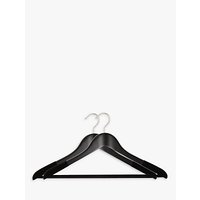 John Lewis Wood Suit Hangers, FSC-certified (Beech), Pack Of 2, Black