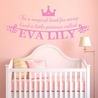 Megan Claire Personalised Little Princess Wall Sticker