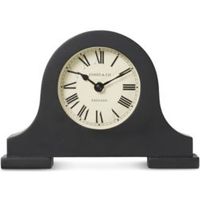 Jones Clocks Blackham Mantle Black Analogue Clock