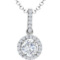 Jools By Jenny Brown Sterling Silver Cubic Zirconia Round Pendant