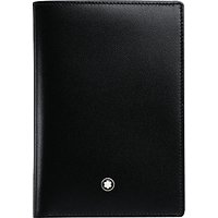 Montblanc Meisterstück 4 Card Vertical Leather Wallet, Black