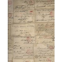 Love Letter Parchment Wallpaper