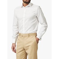 Chester By Chester Barrie Oxford Tailored Long Sleeve Shirt, White