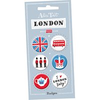 Alice Tait London Badges, Set Of 6