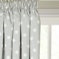 Little Home At John Lewis Star Pencil Pleat Blackout Lined Children's Curtains
