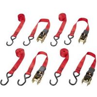 Diall Red 3m Ratchet & Hook Pack Of 4